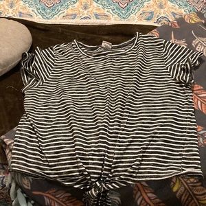Black and white stripped shirt